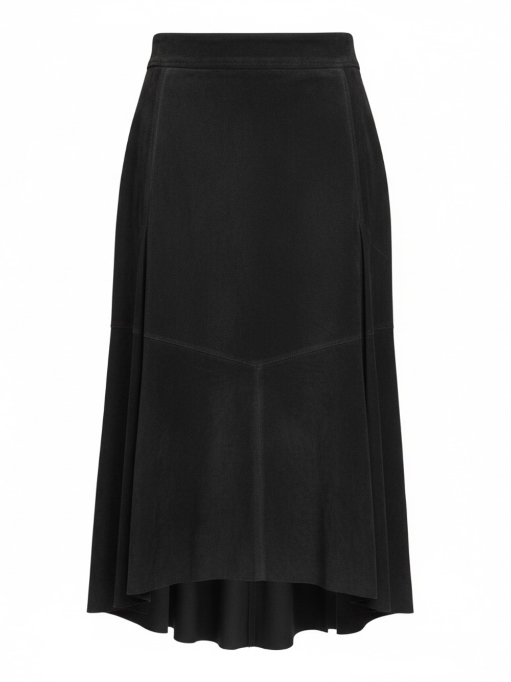 Vintage Y2K Danier Black Suede A-Line Skirt